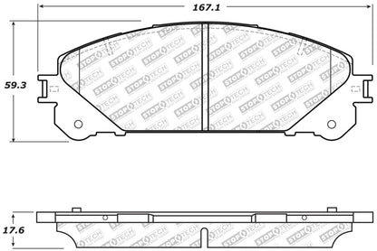 StopTech Street Select Brake Pads w/Hardware - Front