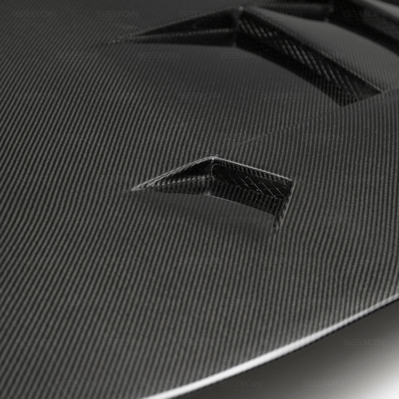 Seibon 93-98 Toyota Supra (JZA80L) TS Style Carbon Fiber Hood