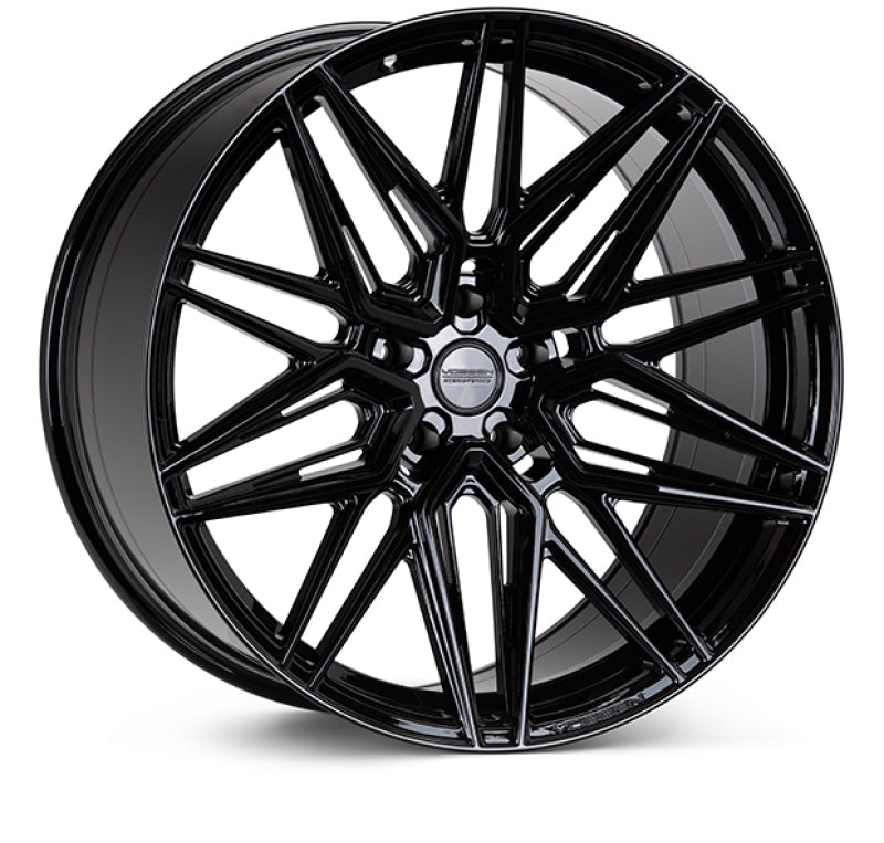 Vossen HF-7 20x9 / 5x120 / ET35 / Flat Face / 72.56 - Gloss Black Wheel