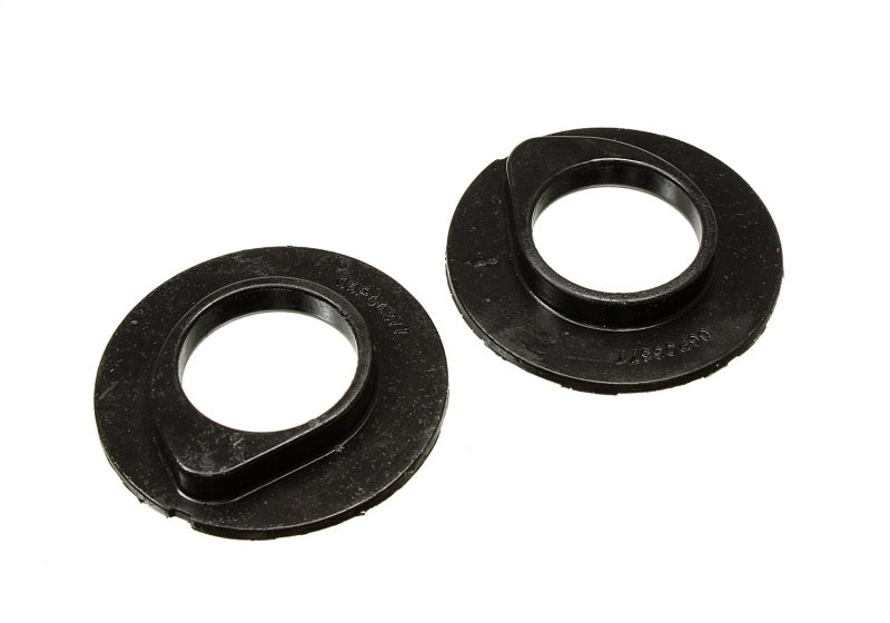 Energy Suspension 90-96 Ford F-150/Ford Bronco Front Coil Spring Isolator Set - Black