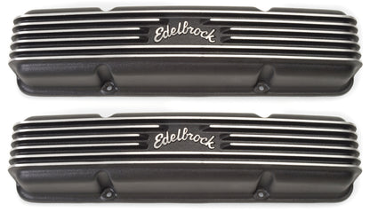 Edelbrock Valve Cover Classic Series Chevrolet 1959-1986 262-400 CI V8 Black