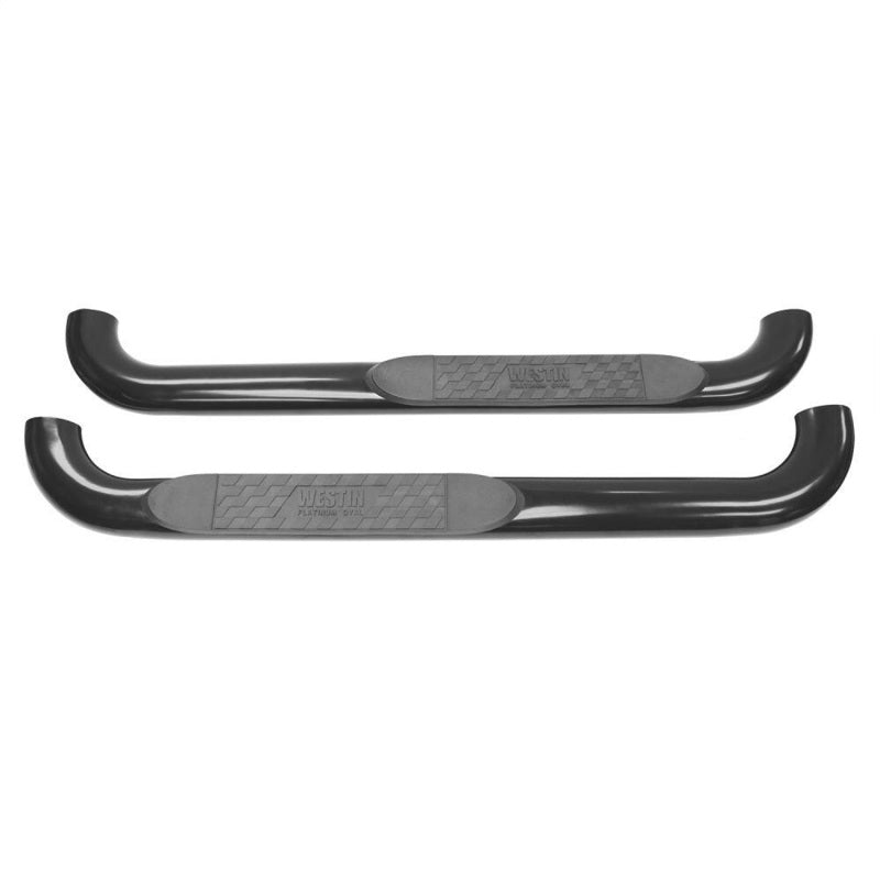 Westin 1999-2013 Chevy Silverado 1500 Reg Cab Platinum 4 Oval Nerf Step Bars - Black