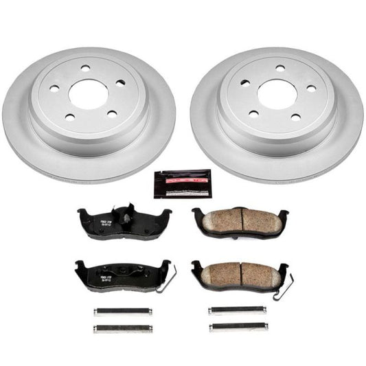 Power Stop 06-10 Jeep Commander Rear Z17 Evolution Geomet Coated Brake Kit