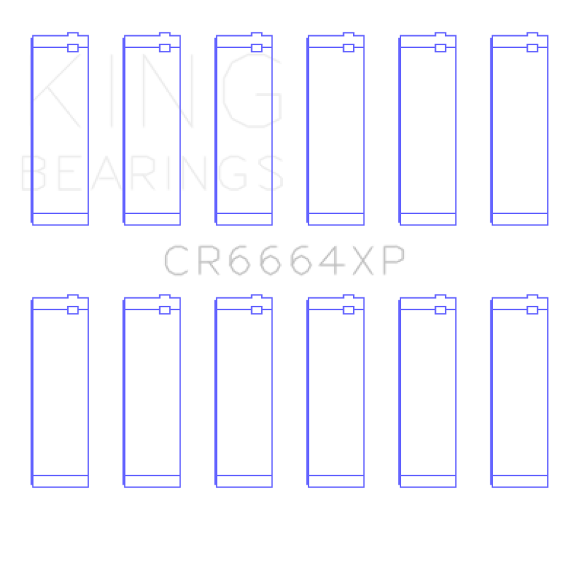 King Buick V6 (Size STD) XP - Series Performance Rod Bearing Set