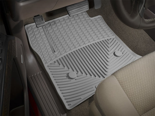 WeatherTech 2017+ Ford F-250/F-350/F-450/F550 (Crew Cab & SuperCab) Front Rubber Mats - Grey