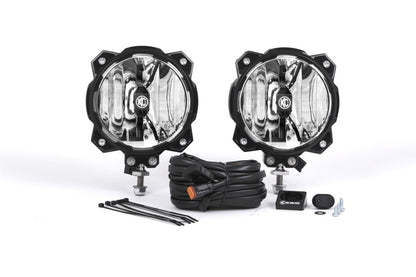 KC HiLiTES 6in. Pro6 Gravity LED Light 20w Single Mount SAE/ECE Driving Beam (Pair Pack System)