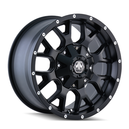 Mayhem 8015 Warrior 20x10 / 5x127 BP / -25mm Offset / 87mm Hub Matte Black Wheel