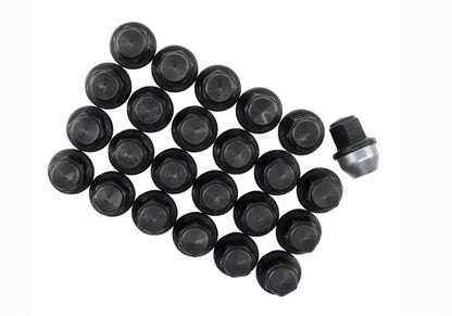 Ford Racing M14 x 1.5 Black Lug Nut - Set of 24