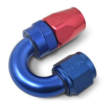 Russell Performance -12 AN Red/Blue 180 Degree Full Flow Swivel Hose End (With 1-1/8in Radius)