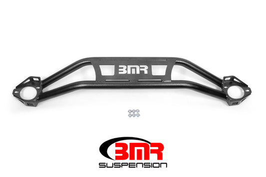 BMR 08-18 Dodge Challenger Front Strut Tower Brace - Black Hammertone (Twin Tube Design)