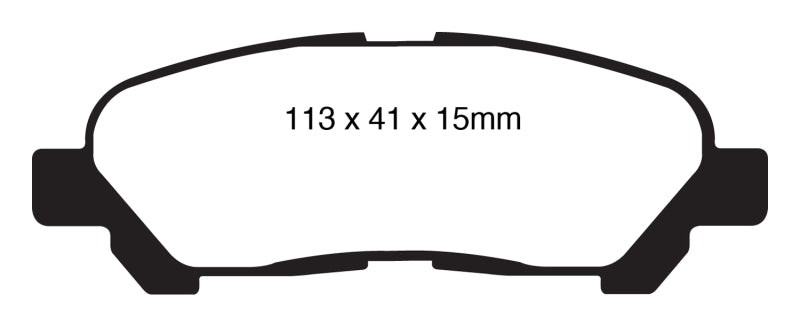 EBC 09-13 Toyota Highlander 2.7 2WD/4WD Greenstuff Rear Brake Pads