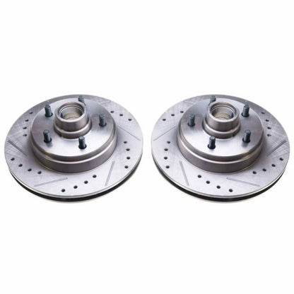 Power Stop 86-89 Buick Electra Front Evolution Drilled & Slotted Rotors - Pair
