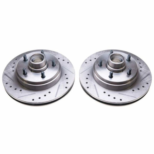 Power Stop 86-89 Buick Electra Front Evolution Drilled & Slotted Rotors - Pair