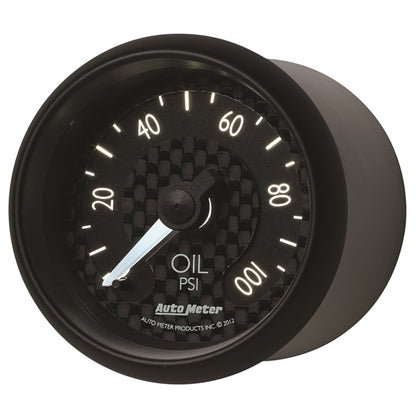 Autometer GT Series 52mm Mechanical 0-100 psi Oil Pressure Gauge