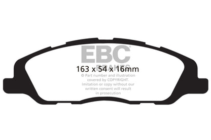 EBC 13-14 Ford Mustang 3.7 (A/T+Performance Pkg) Greenstuff Front Brake Pads