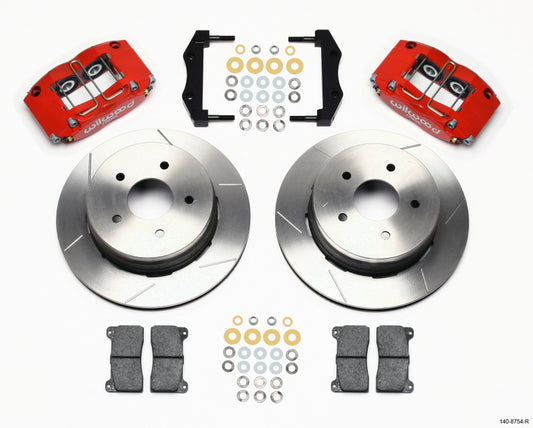 Wilwood Dynapro Radial Rear Kit 12.19in Drilled Red 2004-2006 Pontiac GTO