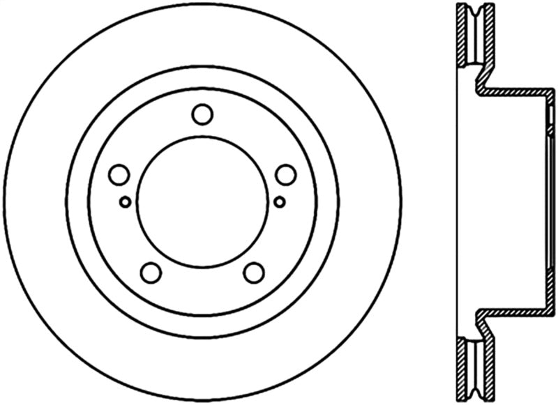 StopTech 08-13 Lexus LX 450/470/570 / 08-13 Land Cruiser Front Right Slotted CRYO-STOP Brake Rotor