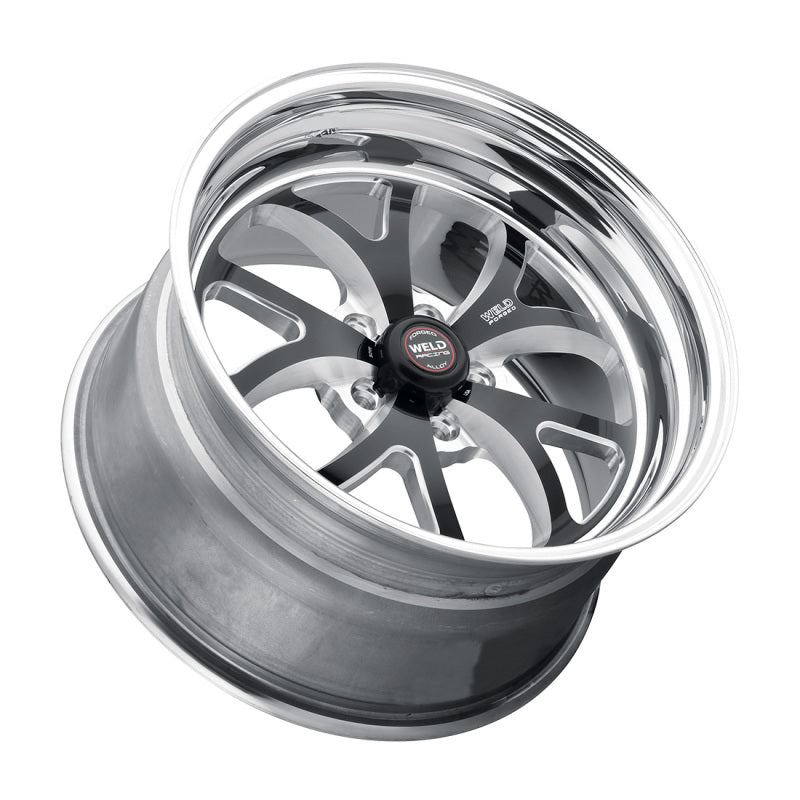 Weld S76 15x9.33 / 5x4.75 BP / 3.5in. BS Black Wheel (Medium Pad) - Non-Beadlock