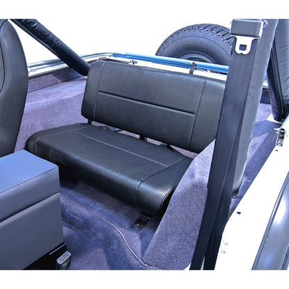 Rugged Ridge Standard Rear Seat Black Denim 55-95 Jeep CJ / Jeep Wrangler