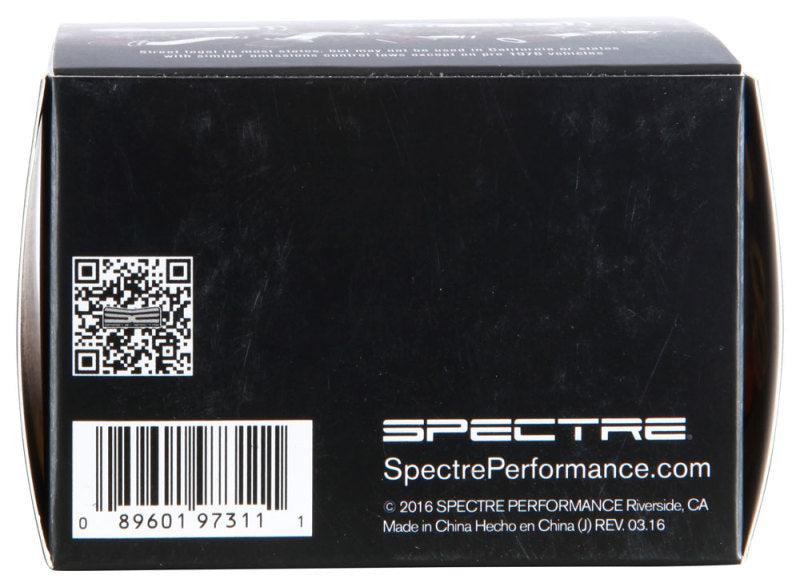 Spectre Universal Pre-Filter Wrap 6.125in. x 9.125in. - Black