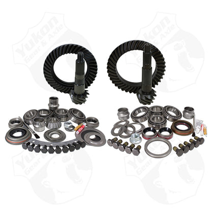 Yukon Gear & Install Kit Package Jeep XJ w/Dana 30 Front & Chrysler 8.25in Rear - 4.56in Ratio