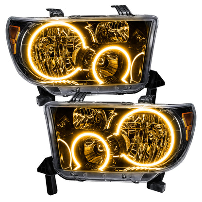 Oracle 07-11 Toyota Tundra Pre-Assembled Headlights - Black Housing - w/ BC1 Controller NO RETURNS