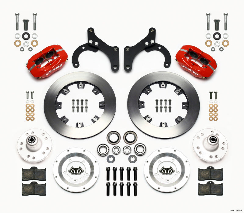 Wilwood Forged Dynalite Front Kit 12.19in Red 59-64 Chevy Impala / 63-64 Corvette