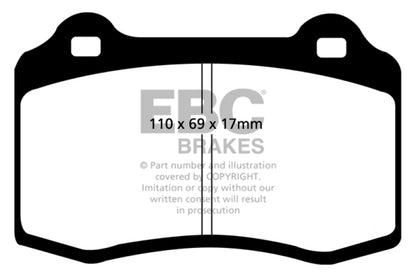 EBC 96-03 Alfa Romeo GTV 3.0 (Brembo) Redstuff Front Brake Pads