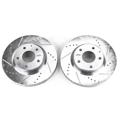 Power Stop 14-18 Mazda 3 Front Evolution Drilled & Slotted Rotors - Pair