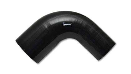 Vibrant - 4 Ply Reinforced Silicone 90 degree Transition Elbow 2in I.D. x 2.5in I.D. 90 deg. Elbow BLK