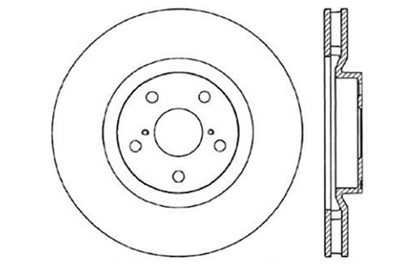 StopTech 93-98 Toyota Supra Turbo Drilled Left Front Rotor