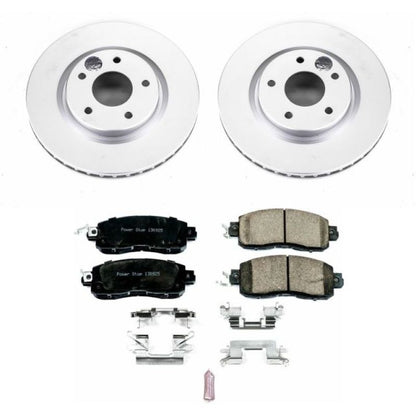 Power Stop 14-17 Nissan Leaf Front Z17 Evolution Geomet Coated Brake Kit