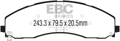 EBC 2017+ Ford F-450 Yellowstuff Front/Rear Brake Pads