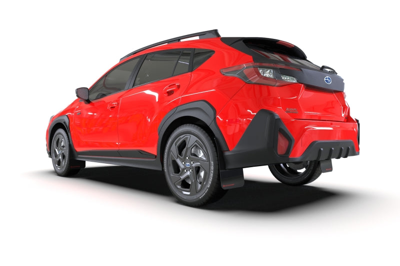 Rally Armor 24-26 Subaru Crosstrek Black UR Mud Flap White Logo