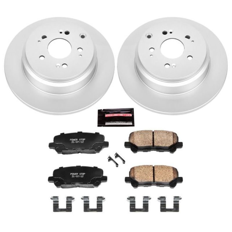 Power Stop 07-13 Acura MDX Rear Z17 Evolution Geomet Coated Brake Kit