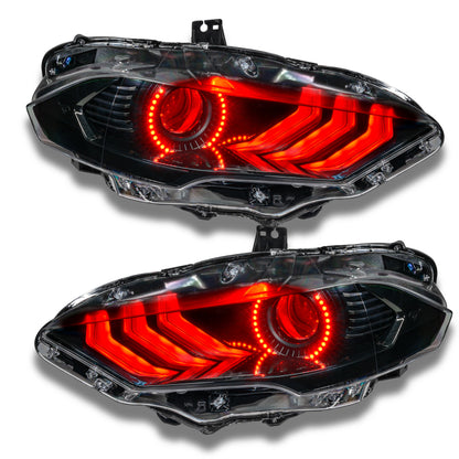 Oracle 18-21 Ford Mustang Dynamic DRL w/ Halo Kit & Sequential Turn Signal - ColorSHIFT
