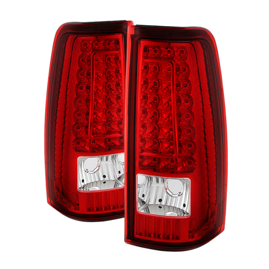 Xtune Chevy Silverado 1500/2500/3500 99-02 Version 2 LED Tail Lights Red Clear ALT-ON-CS99-G2-LED-RC