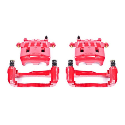 Power Stop 05-06 Saab 9-2X Front Red Calipers w/Brackets - Pair