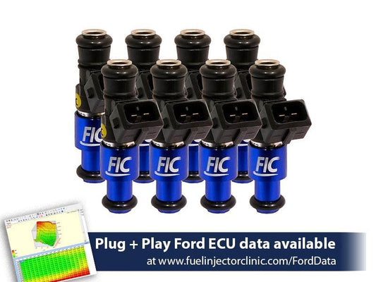 Fuel Injector Clinic 1200cc (110 lbs/hr at 43.5 PSI fuel pressure) Injector Set Ford Shelby GT500 (2007-2014) / Ford GT40 (2005-2006)(High-Z)