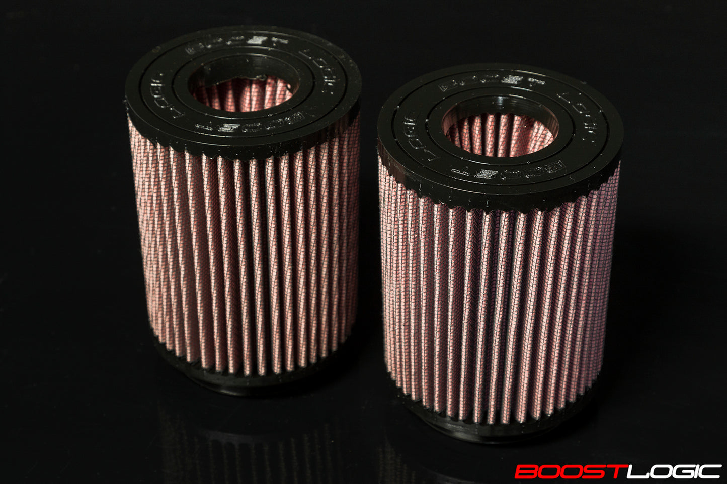 Boost Logic - High Flow Air Filters with Dual Cone Inlet (Pair of 2 Filters)