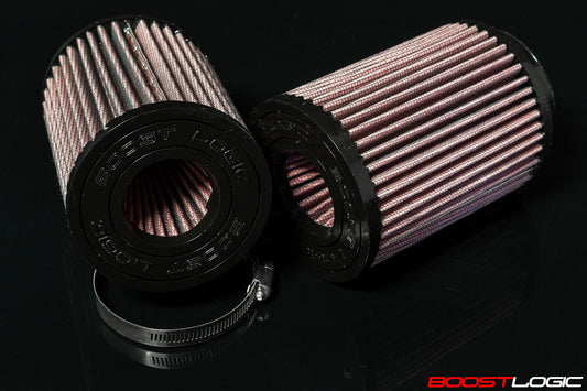 Boost Logic - High Flow Air Filters with Dual Cone Inlet (Pair of 2 Filters)
