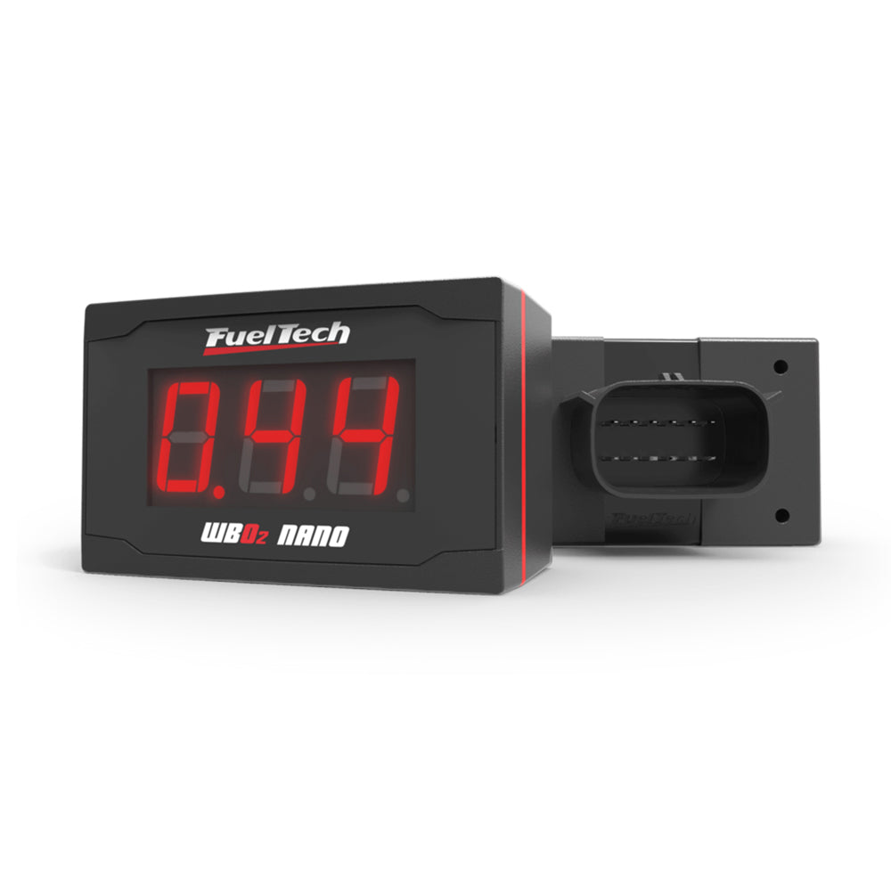 FuelTech - WB-02 Meter Nano w/ 6.5ft Unterminated Harness and 02 Sensor